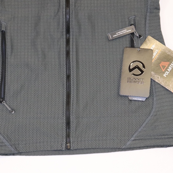 XS. Summit Series Fleece Full Zip, Grey NEW - Picture 4 of 7